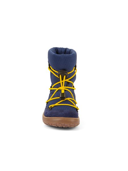 FRODDO ZIMNÍ TEX TRACK WOOL Blue | Dětské zimní zateplené barefoot boty