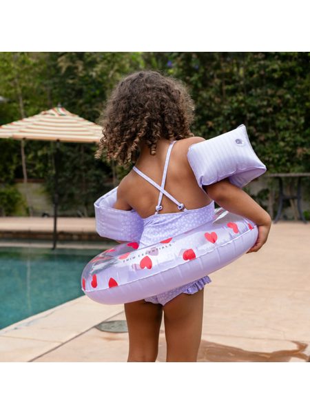 PLAVKY S UPF 50+ Lila Leopard