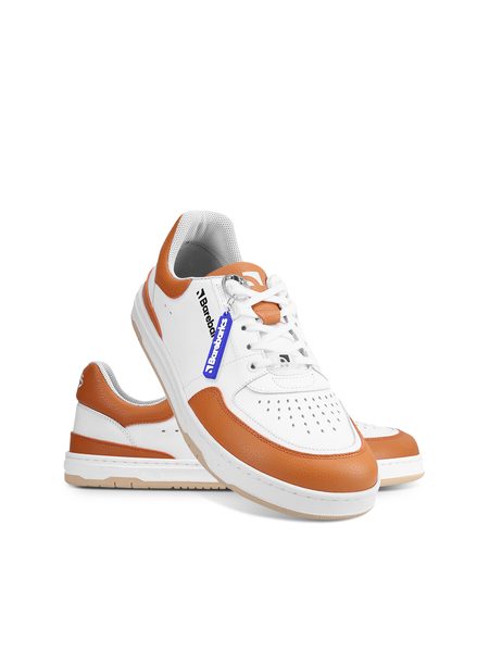 Ténis barefoot Barebarics Wave branco e laranja