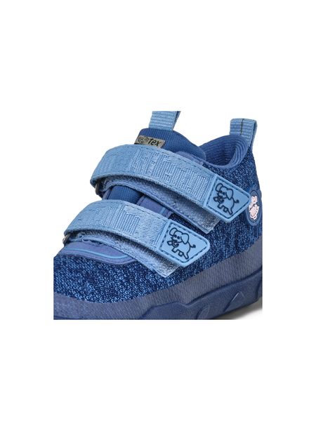 AFFENZAHN LOWBOOT KNIT HAPPY ELEPHANT Blue | Dětské celoroční barefoot boty