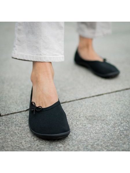 LEGUANO LADY LOOP Black | Dámské barefoot baleríny