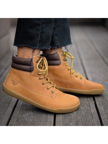 RAYVE UTAH WINTER 2.0 Cognac | Zateplené zimní barefoot boty