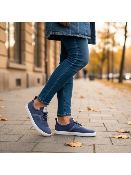 Tenisky GROUNDIES® LA PAZ REGULAR Modré Indigo