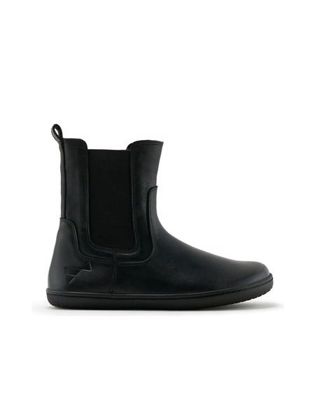 Damen-Barfuß-Chelsea-Stiefeletten ANGLES ORION Schwarz glatt