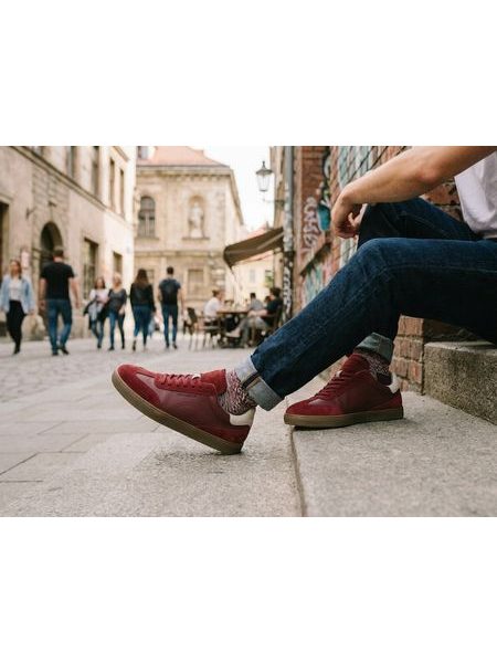 Barefoot Tenisky GROUNDIES® Panama Vínové