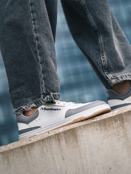 Adidași barefoot Barebarics Wave alb și gri