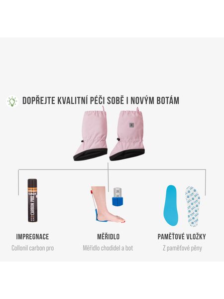 REIMA ANTURA Pale Rose | Dětské barefoot návleky na nohy