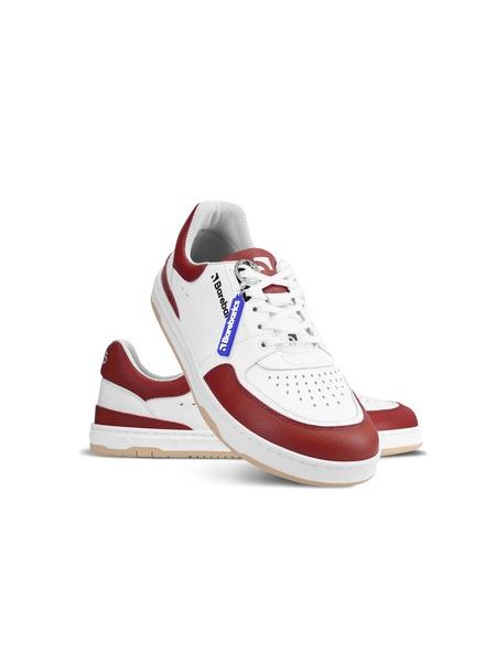 Ténis barefoot Barebarics Wave branco e vermelho carmim