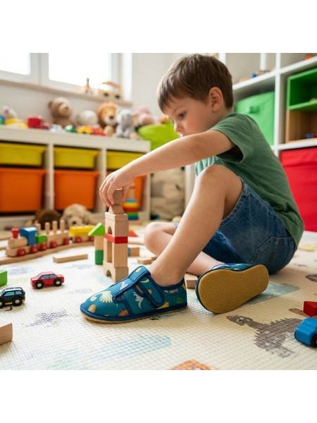 RAYVE SLIPPERS Dino | Dětské barefoot přezůvky