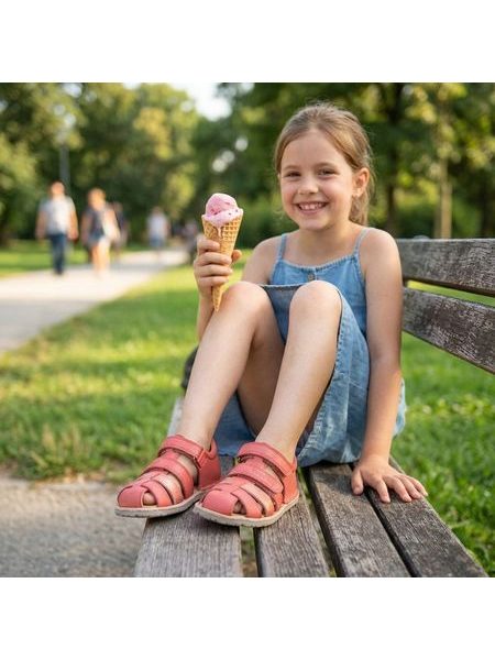 FRODDO SANDAL FLEXY F Coral | Dětské barefoot sandály