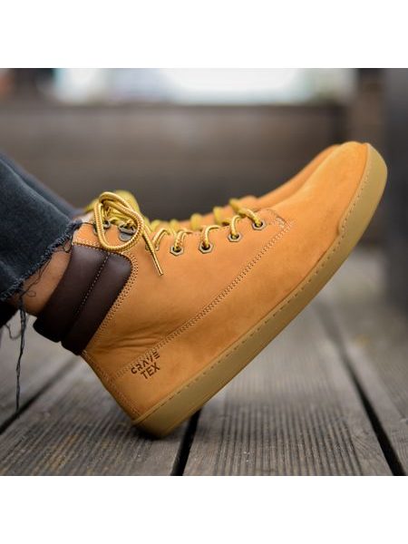 CRAVE UTAH WINTER Cognac | Zateplené zimní barefoot boty