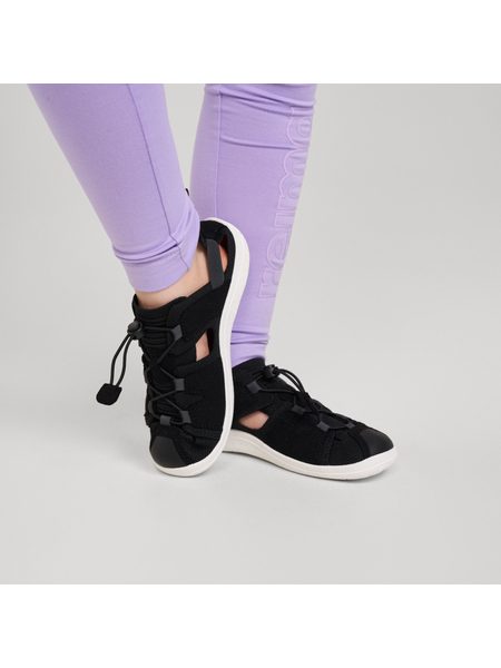 REIMA VALOA Black | Dětské barefoot sandály