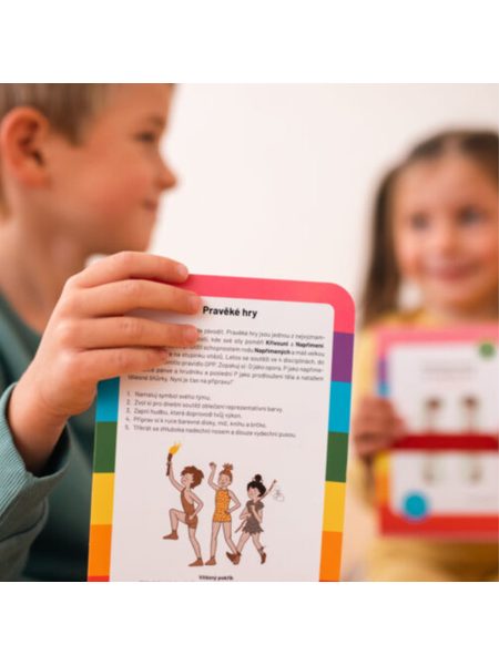 COREYOGA Dětské cvičební karty Silný střed