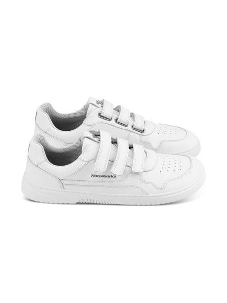 Barefoot sneakers voor dames en heren Barebarics Zing Velcro wit