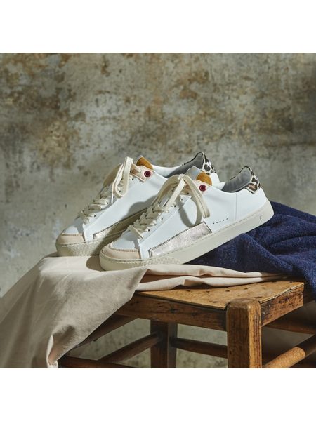 FLEETERS Peach Leopard | Dámské barefoot tenisky