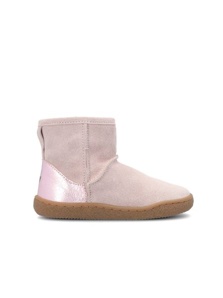 Dětské Barefoot Zimní Zateplené Válenky GROUNDIES Mini Cozy Kids Růžové