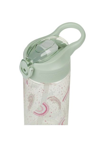 BAAGL Tritanová láhev na pití s brčkem Duha 500 ml