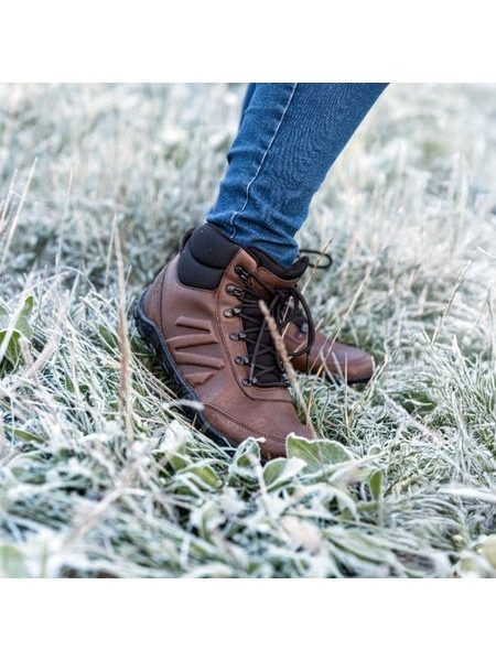 Barefoot Zimní Kotníkové Boty BENNON Černo/hnědé