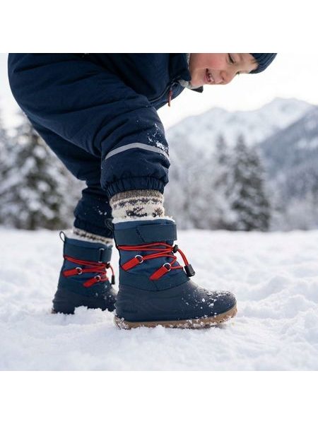 Dětské barefoot zimní sněhule RAYVE FROST HOPPER tmavě modré