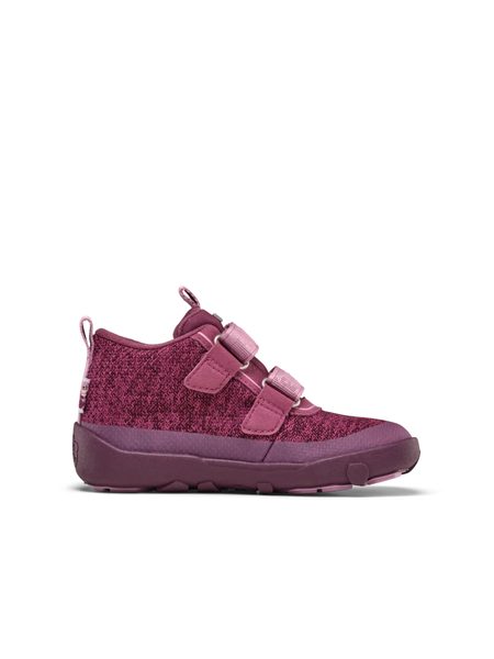 AFFENZAHN LOWBOOT KNIT HAPPY OTTER Berry | Dětské celoroční barefoot boty