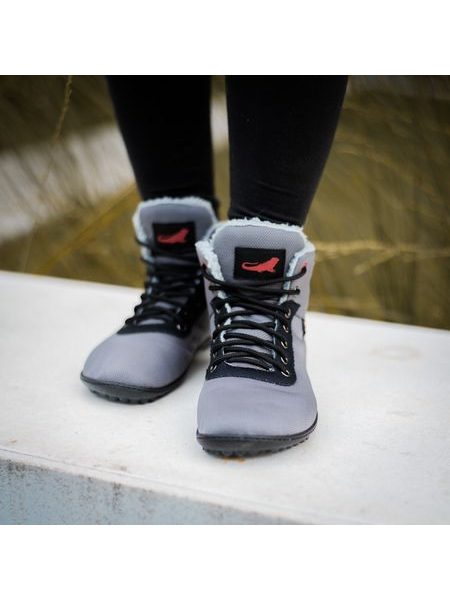 LEGUANO KOSMO Antracit | Kotníčkové zateplené barefoot boty 8
