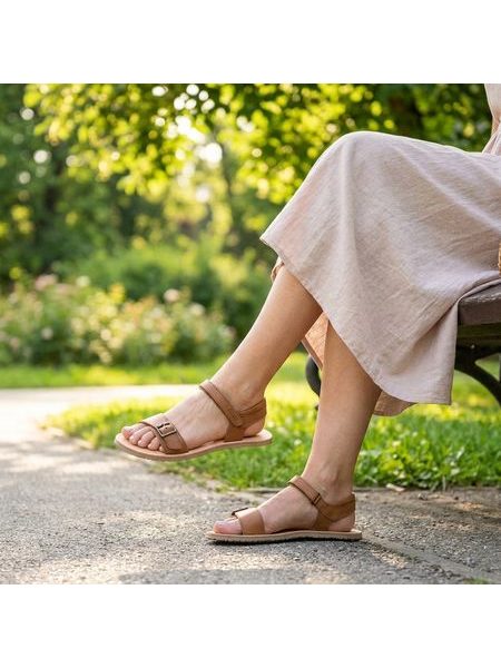 FRODDO SANDAL FLEXY BUCKLE Brown | Barefoot sandály
