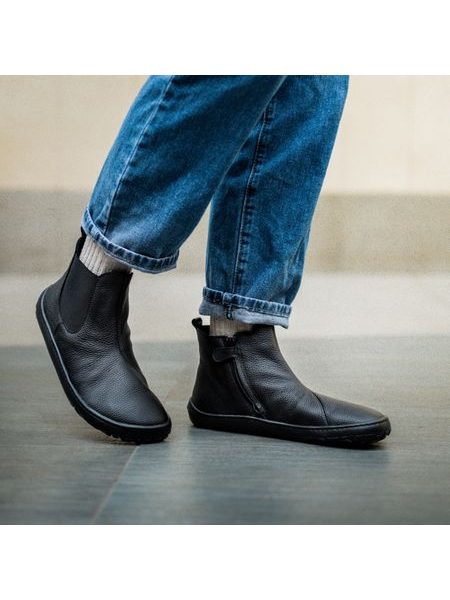 FRODDO KOTNÍKOVÉ CHELYS II Black | Barefoot chelsea boty