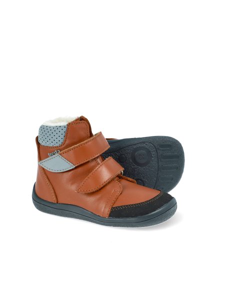 BEDA ZIMNÍ VYŠŠÍ BRUNO Brown - užší kotník | Dětské zimní zateplené barefoot boty 5