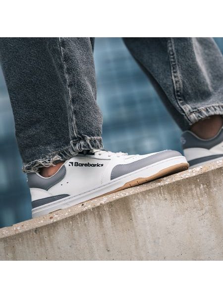Barfodssneakers BAREBARICS WAVE hvid/grå