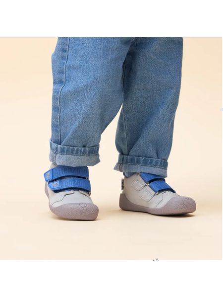 AFFENZAHN LEATHER WALKY Dog Grey | Dětské barefoot tenisky 2