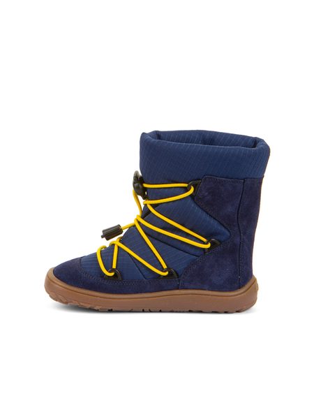 FRODDO ZIMNÍ TEX TRACK WOOL Blue | Dětské zimní zateplené barefoot boty