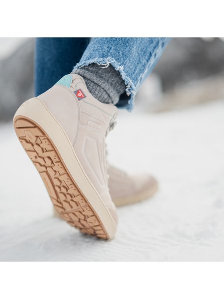 BE LENKA ZIMNÍ KOTNÍKOVÉ ArcticEdge - Beige | Zimní zateplené barefoot boty