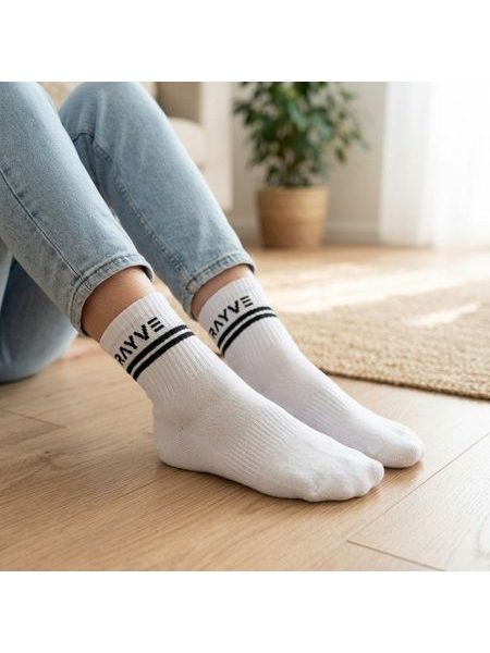 RAYVE BAREFOOT BAVLNĚNÉ PONOŽKY Bílé