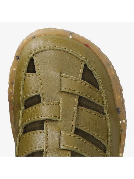 Dětské Barefoot Sandály GROUNDIES® Noto 2.0 Khaki Oranžové