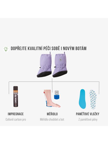 REIMA ANTUROIN Blooming Lilac | Dětské barefoot návleky na nohy