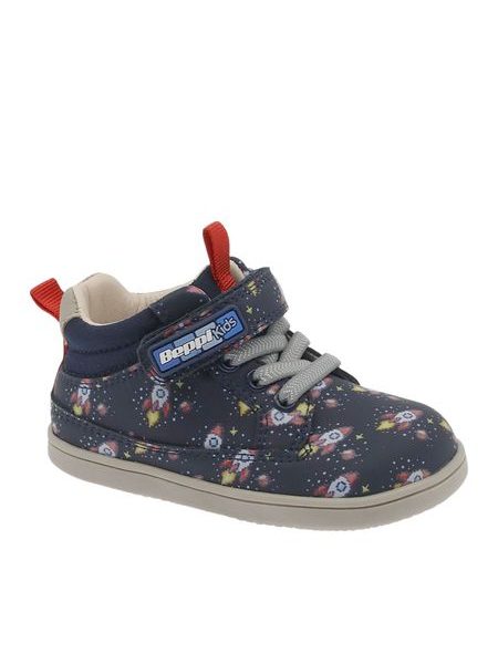 BEPPI Casual Boot Baby Kids' Barefoot Ankle Boots Blue Rockets