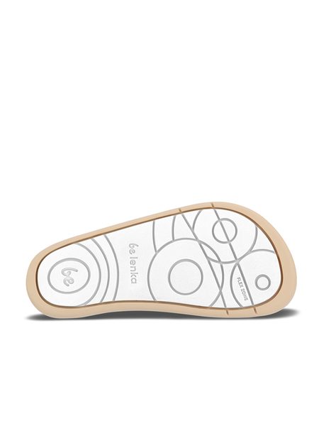 Sandálias barefoot de criança Be Lenka Miami Kids branco cintilante