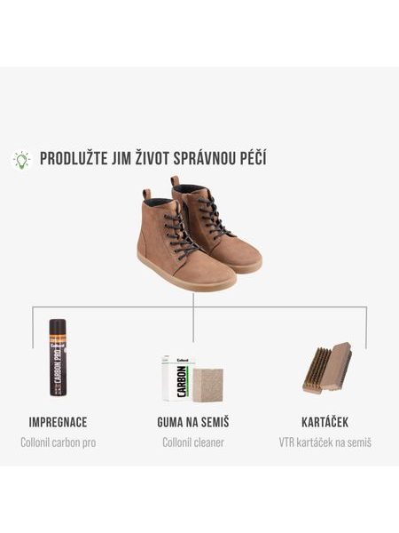 BE LENKA ATLAS Chocolate | Kotníkové barefoot boty