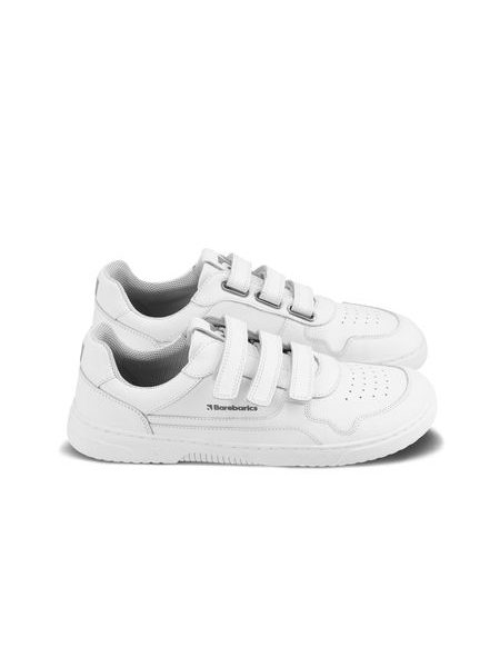 Ténis barefoot Barebarics Zing Velcro branco - Pele