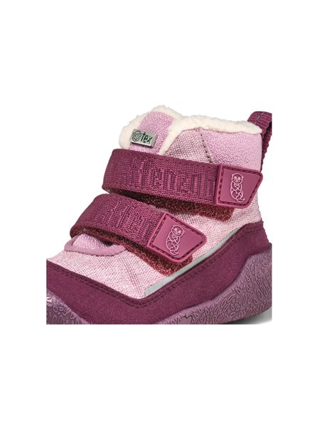 AFFENZAHN PREWALKER MIDBOOT VEGAN SNUGGY Otter Pink | Dětské první barefoot botičky