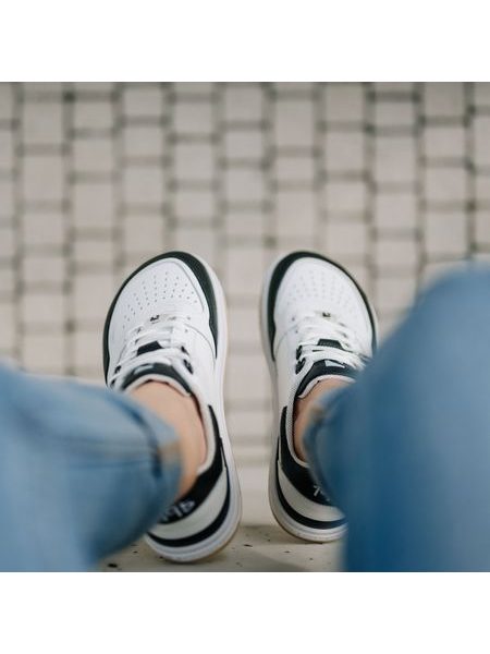 Adidași barefoot Barebarics Wave alb-negru
