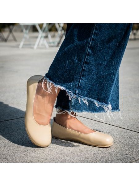 ANGLES ANTIOPA Beige | Dámské barefoot baleríny
