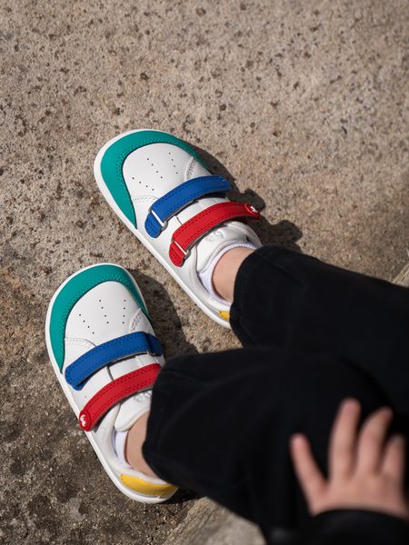 Ténis barefoot de criança Be Lenka Energise Kids branco e multicolor