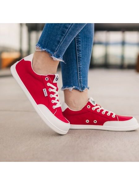 Ténis barefoot Be Lenka Rebound vermelho e branco