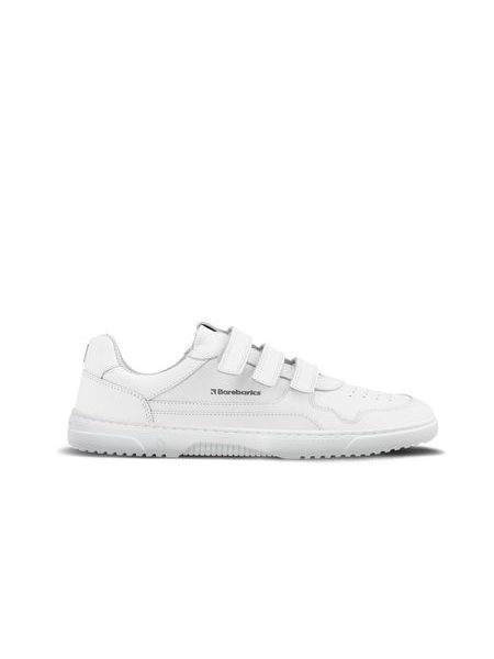 Ténis barefoot Barebarics Zing Velcro branco - Pele