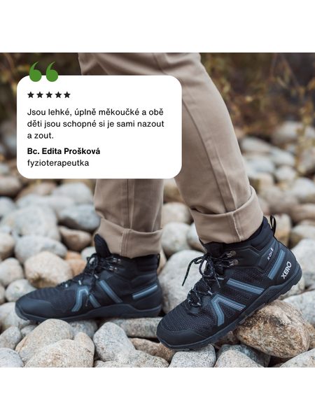 XERO SHOES XCURSION FUSION Black Titanium | Barefoot pohorky