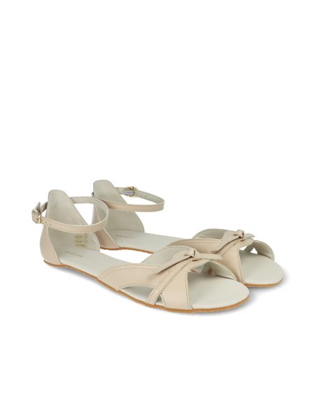 ANGLES NISA Beige | Dámské barefoot sandály