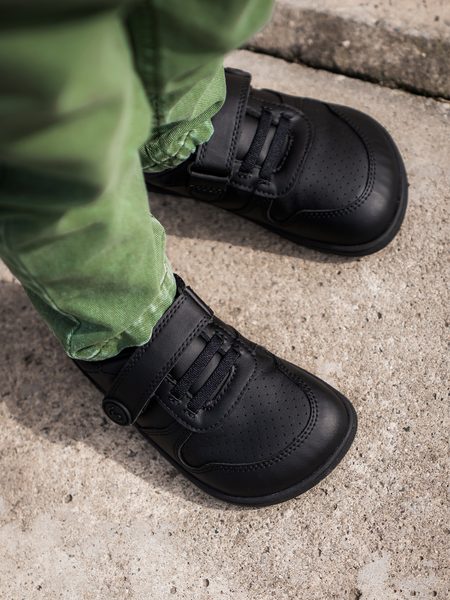 Baskets barefoot enfant Be Lenka Scoot Kids noires