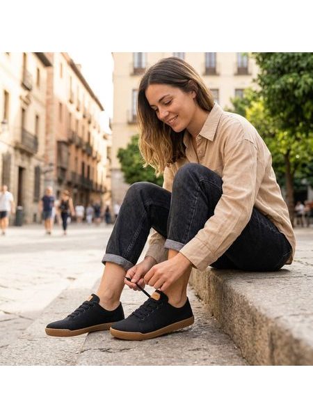 RAYVE WOODSTOCK Black | Barefoot tenisky