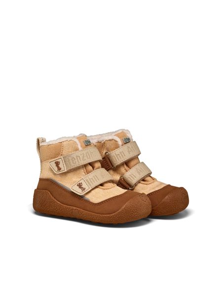AFFENZAHN PREWALKER MIDBOOT VEGAN SNUGGY Affenzahn Brown | Dětské první barefoot zateplené botičky